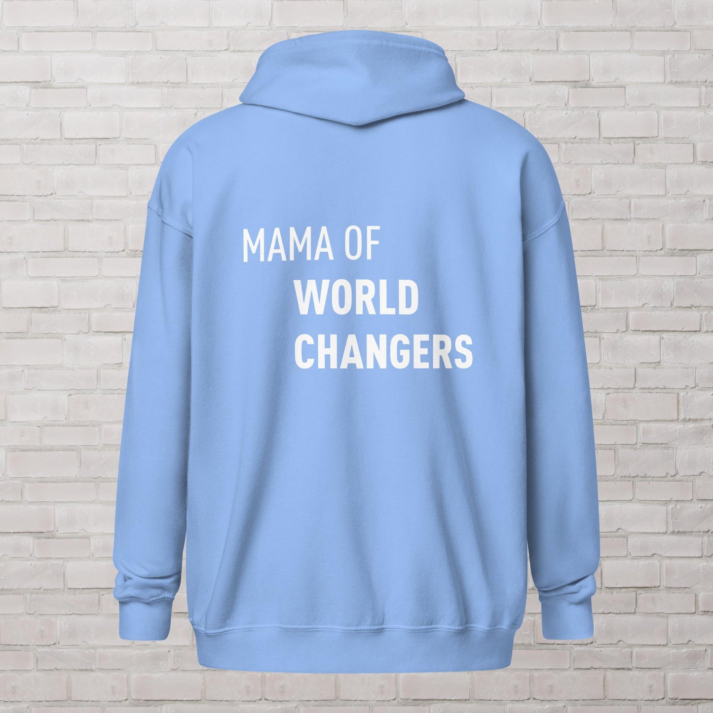 Mama of World Changers heavy blend zip hoodie